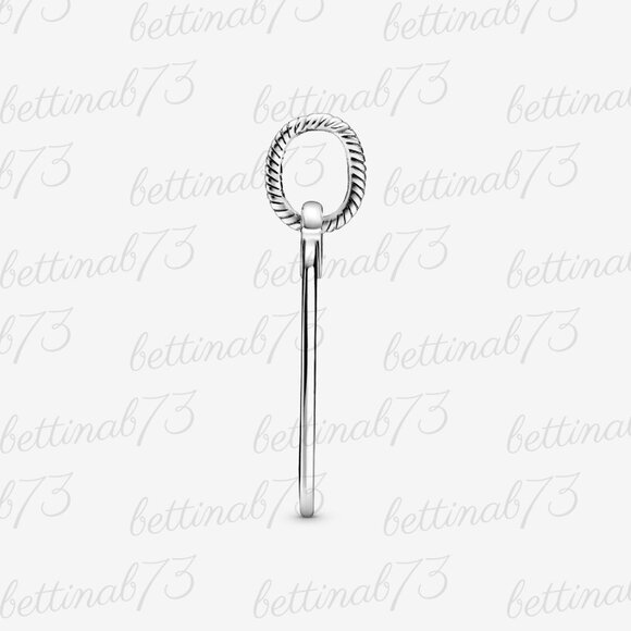 Pandora Engravable Rectangle Tag Pendant - Picture 4 of 6